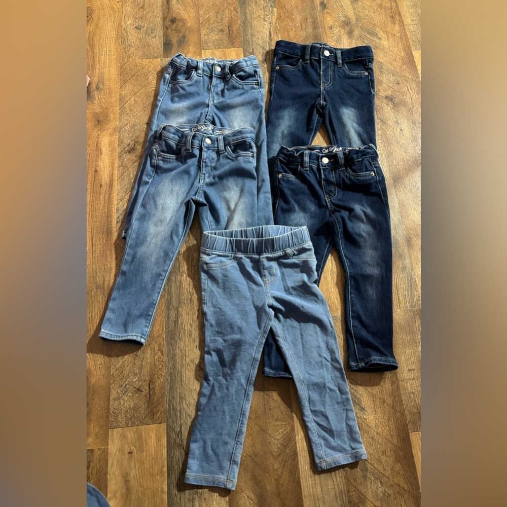 2T Jean jeggings 5 pairs